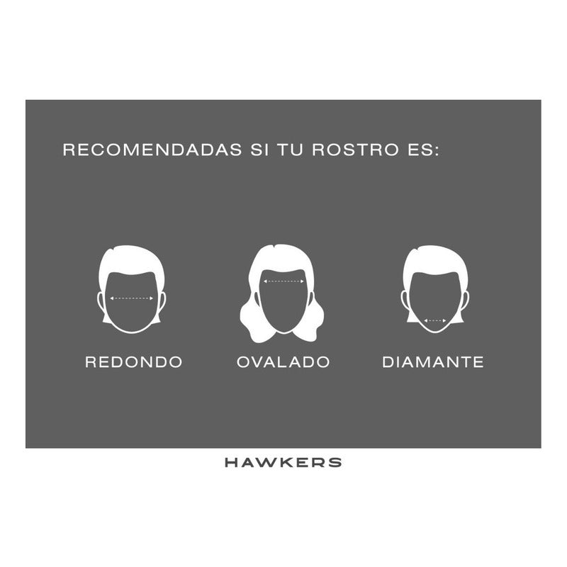 Anteojos De Sol Hawkers Lifestyle One Crosswalk Diseño Negro/ Azul